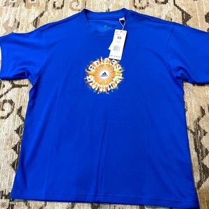 Adidas Royal Blue T Shirt unisex XS